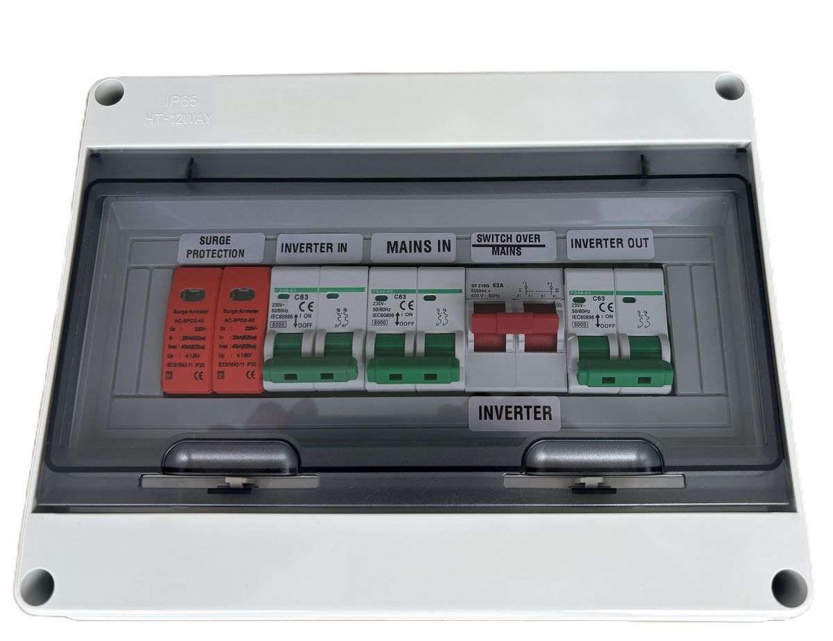 Solar AC Switch Over Distribution Box - Generic