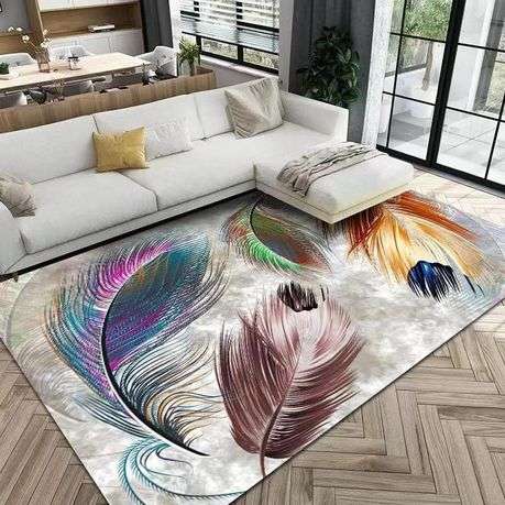 3D Carpet Design Area Rugs FEATHERS