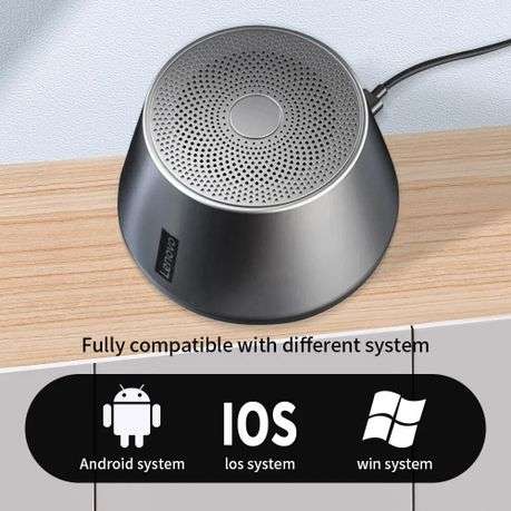 Lenovo Thinkplus - K3 Pro - Portable HiFi Sound Wireless Speaker - Silver