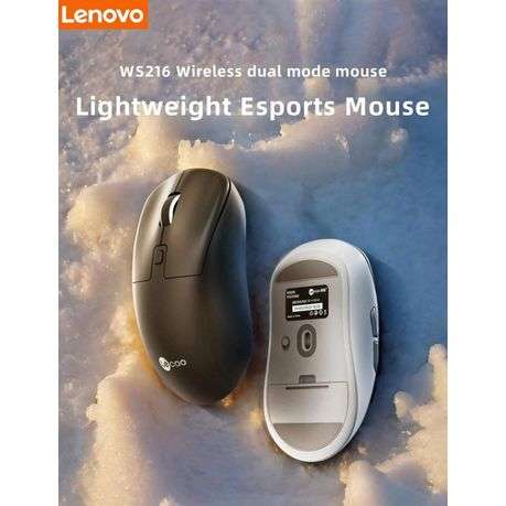 Lenovo Lecoo - WS216 - 2.4Ghz Silent & Comfortable Wireless Mouse - White