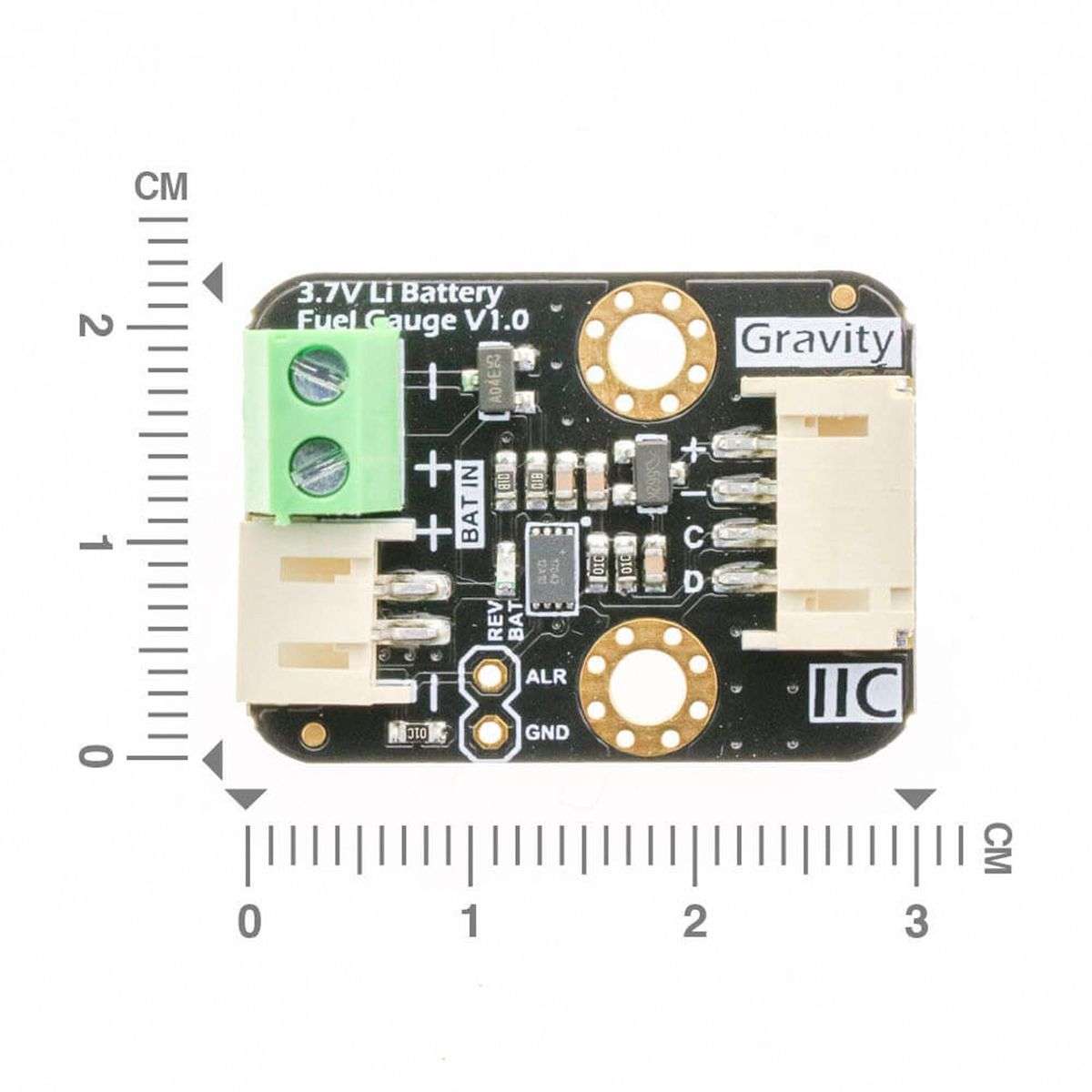 DFRobot (DFR0563) Battery Fuel Gauge, Gravity, I2C, 3.7V, Lithium