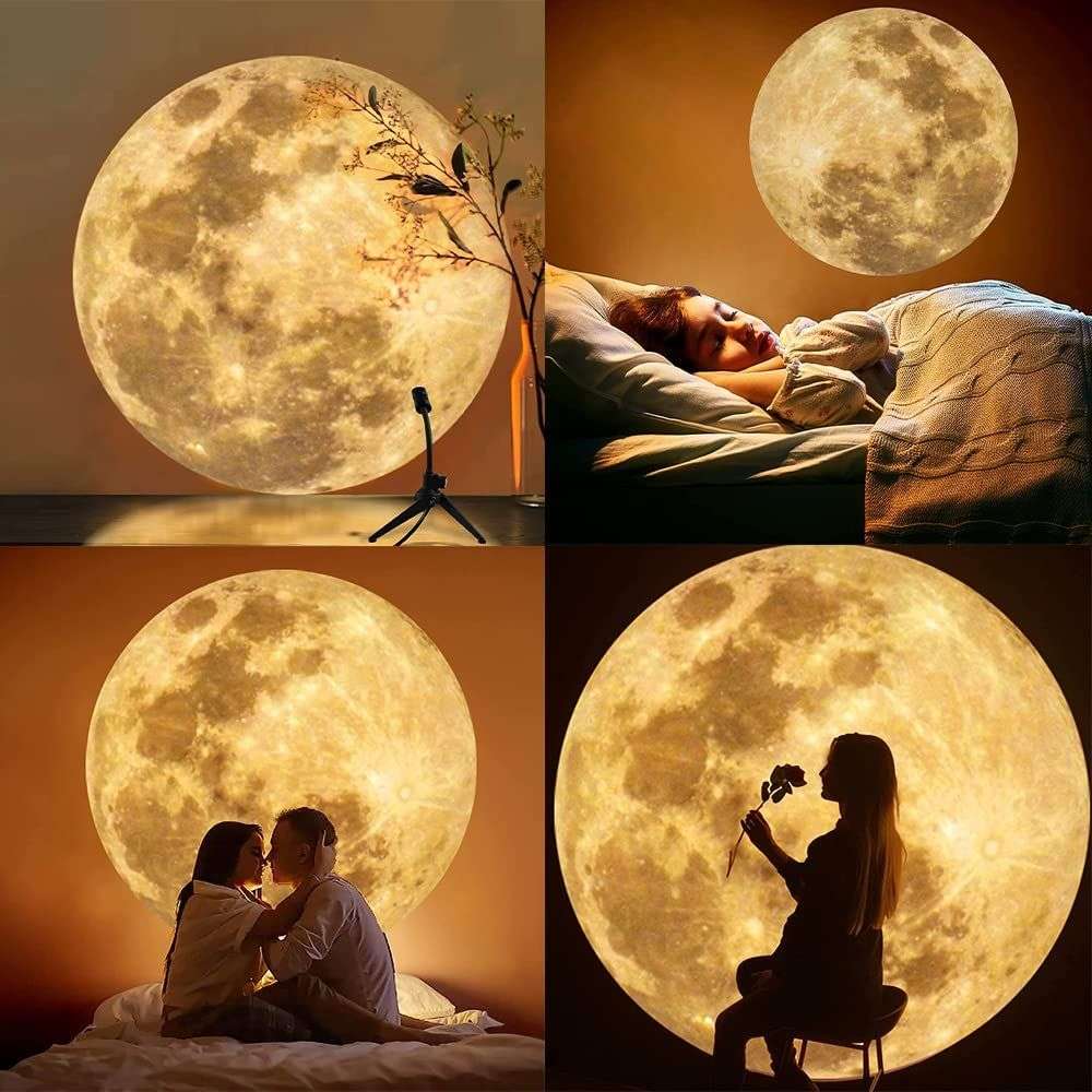 Earth and Moon projector Night Light Lamp