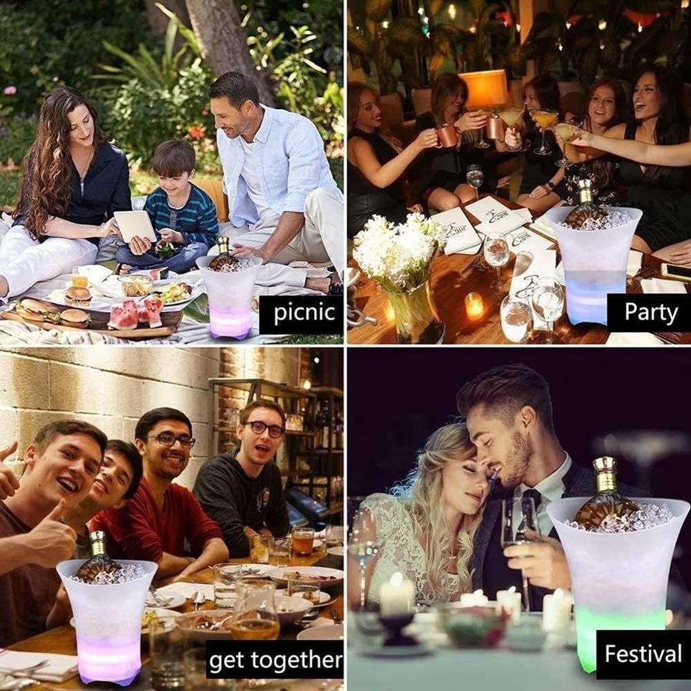 5L Ice Bucket Wireless Bluetooth Multicolor LED Rechargeable Party Speaker