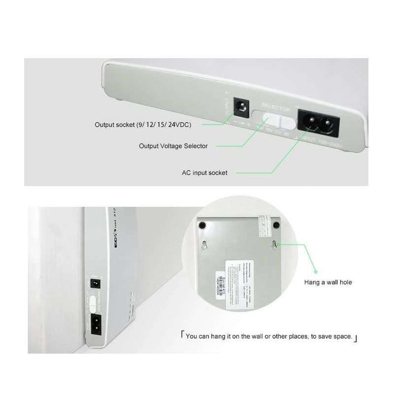 12000mAh Rechargeable Portable Mini Fiber / WIFI Router Backup UPS