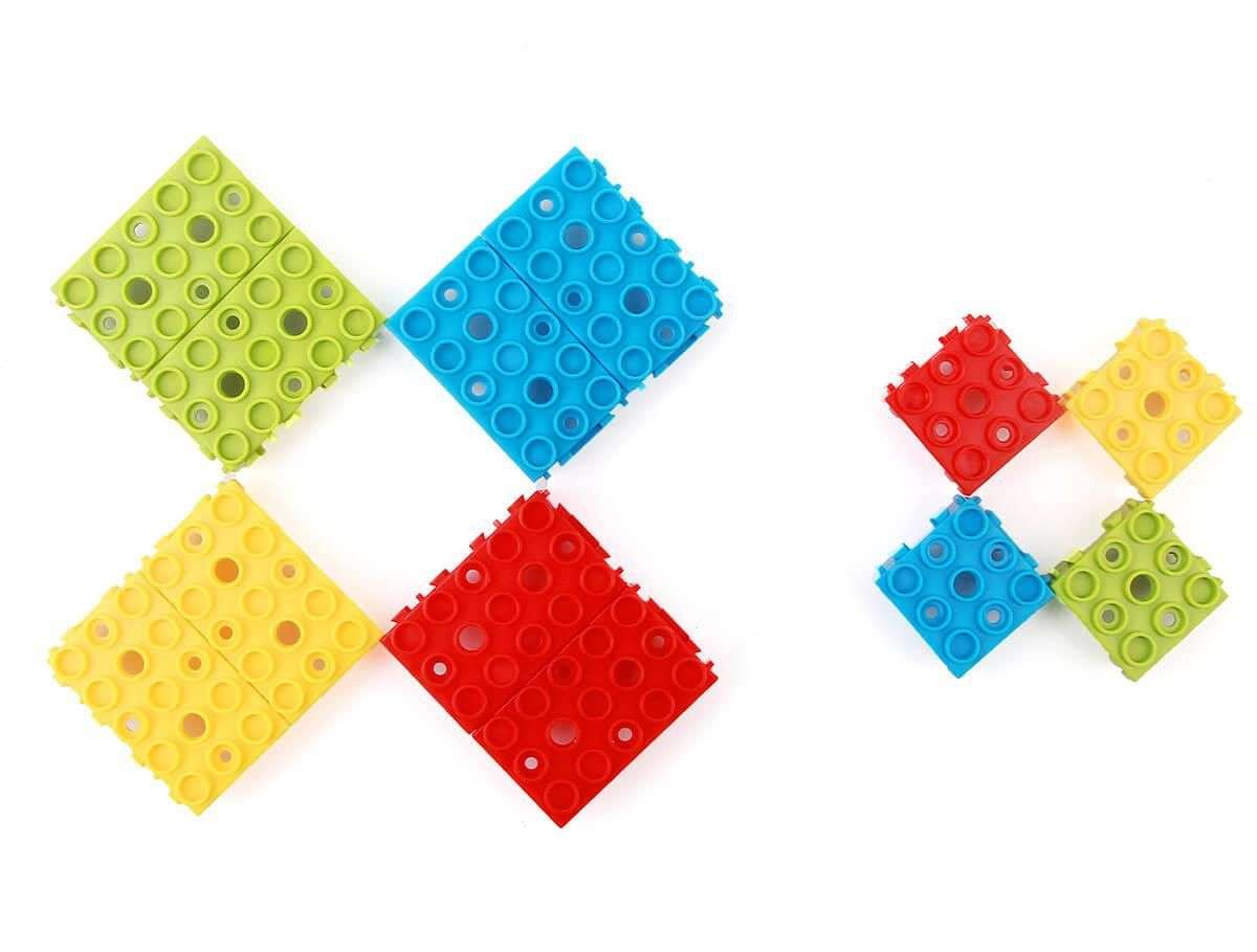 Seeed Studio (110070022) Blue Wrapper, 1x1, ABS, 4 Piece Pack
