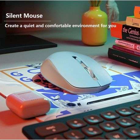 HP - S1000 PLUS - Silent 2.4GHz Wireless Mouse With 3 Gears DPI - Black