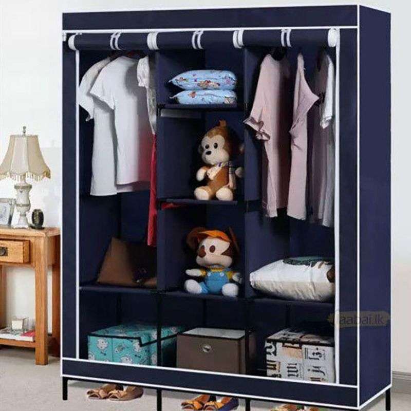 Fabric Wardrobe Storage Rack/Organizer With Cover