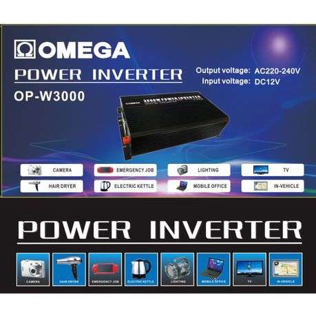 Omega OP-W3000 Inverter 12V INPUT 220V OUTPUT - Secondhand