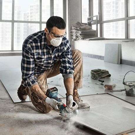 Bosch - Cordless Impact Wrench, Angle Grinder with 5Ah Battery & Charger - Bosch - Cordless Impac...