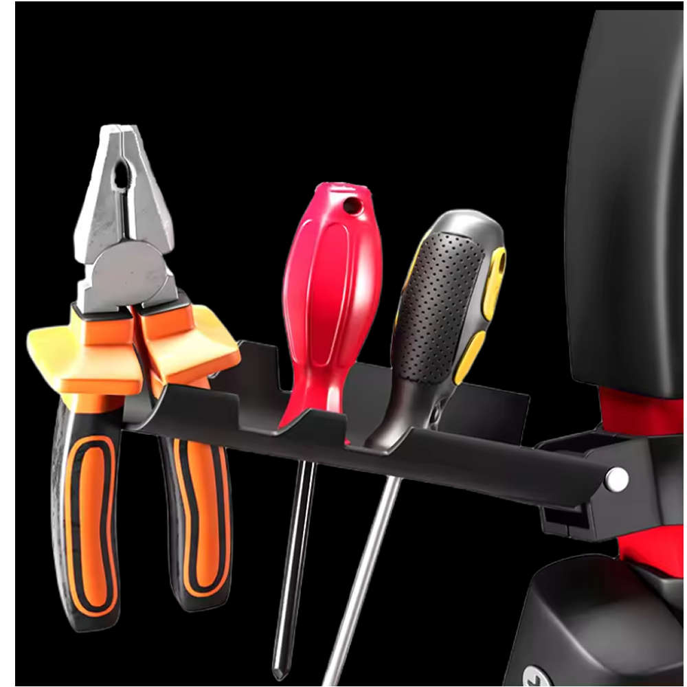 4-Step D-Shaped Household Iron Ladder