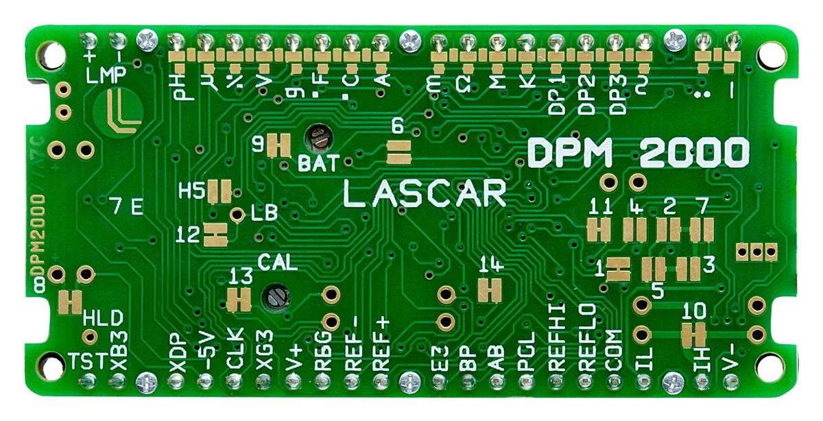 Lascar (DPM 2000) Digital Panel Meter, LCD, 3-1/2 Digits, DC Voltage