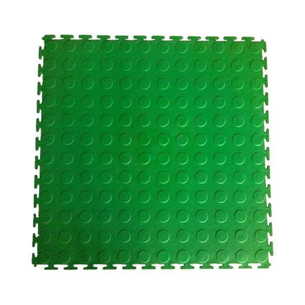 ZEE - PVC Interlocking Rubber Floor Tile - Gym Mats (4-Pack) - Various Colors