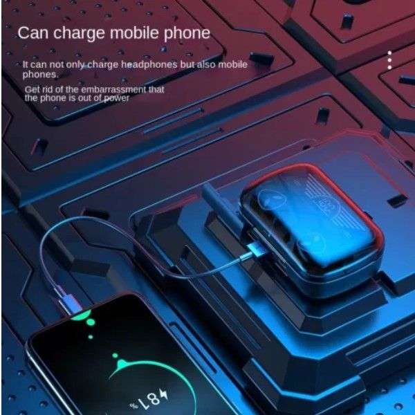 M20 Wireless  In-Ear Buds With Power Bank - iOS & Android Compatible