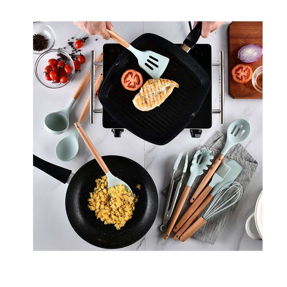 Cooking Utensil Set 11 Piece with Holder