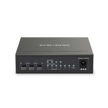 Mercusys - MS106LP 6-Port 10/100Mbps Desktop Switch with 4-Port PoE+ - Mercusys - MS106LP 6-Port ...