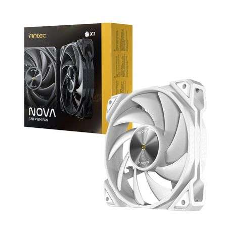 Antec - Nova PWM 120mm Case Fan White - Antec - Nova PWM 120mm Case Fan White