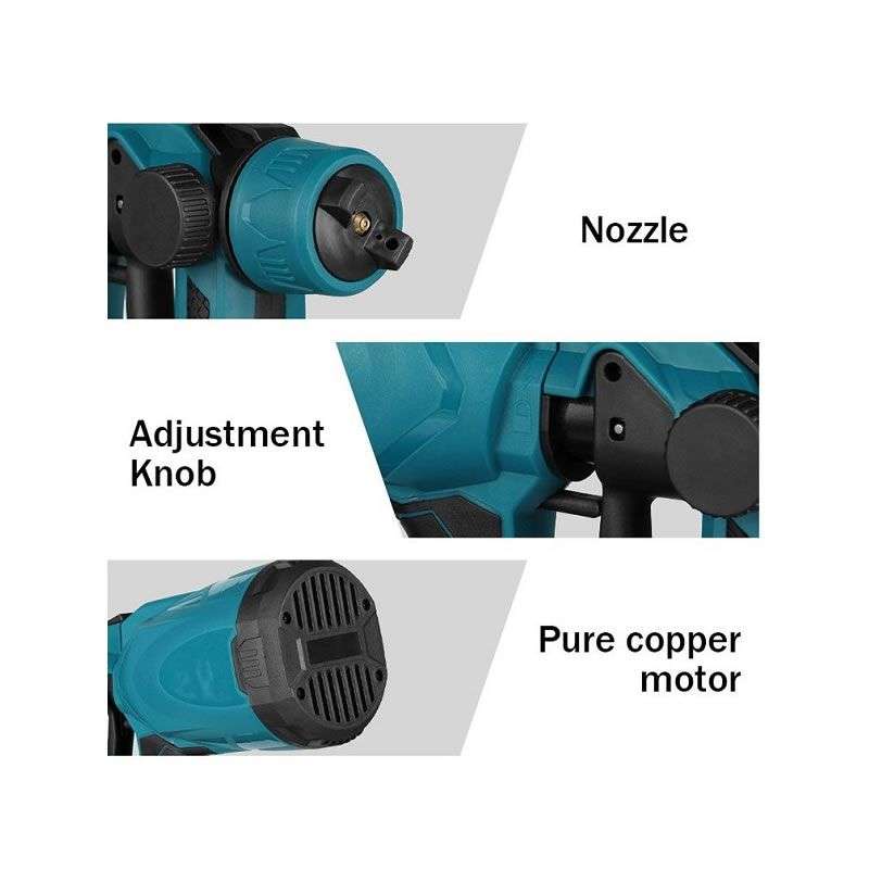 Portable Cordless Spray Gun 25V 15000mah Battery