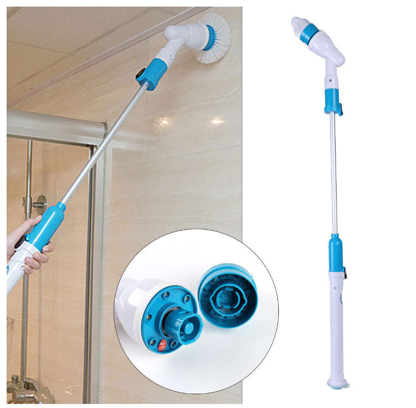 Cordless Tub and Tile Scrubber with 3 Replaceable Cleaning Scrubber Brush