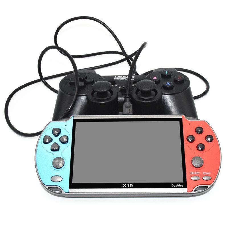 Double Game Player Retro Handheld console X19 with controller