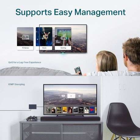 Tp-Link - 5-Port Gigabit Easy Smart Switch - Tp-Link - 5-Port Gigabit Easy Smart Switch
