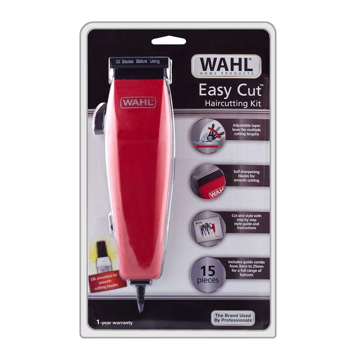 Wahl Easy Cut Haircutting Kit Red 15 Piece