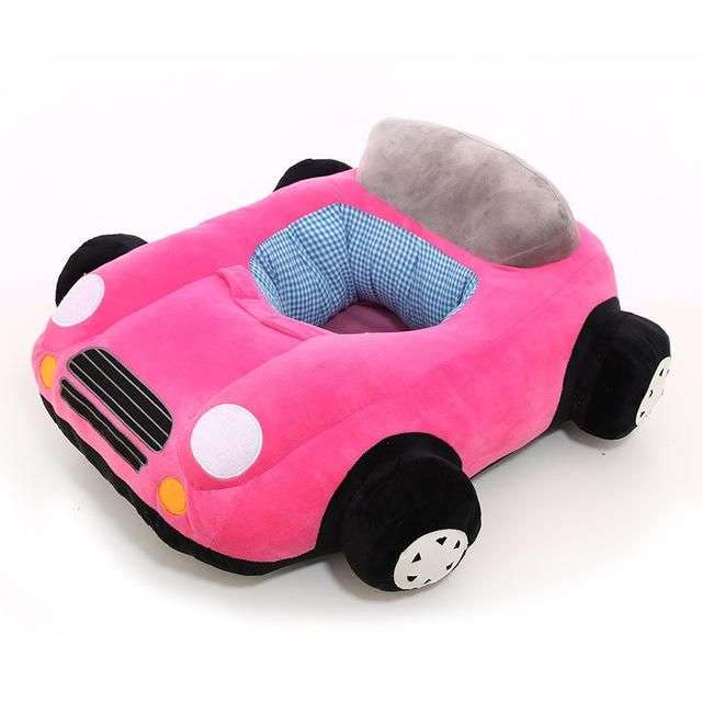 Baby Plush Soft Chair Support Seat Car - Pink