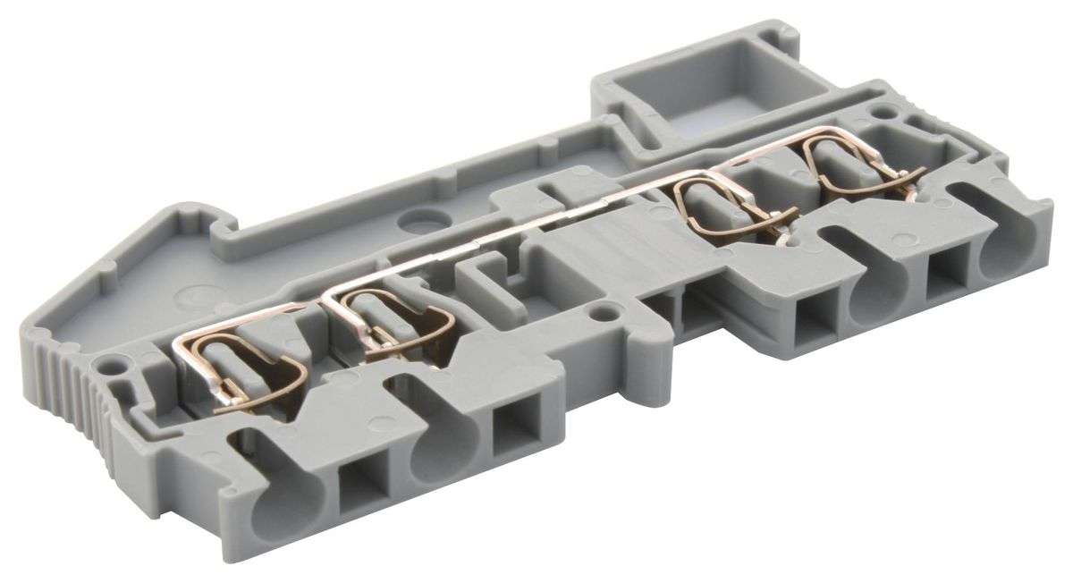 Phoenix Contact (ST 2,5-QUATTRO) DIN Rail Mount Terminal Block, 4 Ways