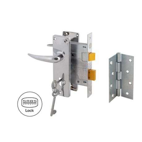 2-Lever Essential Door Lockset with Hinges