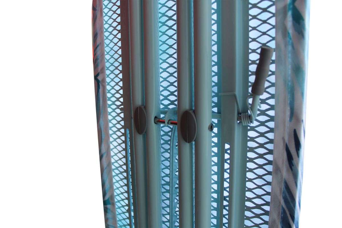 110 x 33cm Mesh Ironing Board with Safety Iron Rest - Blue Palm (PLEASE READ DESCRIPTION)