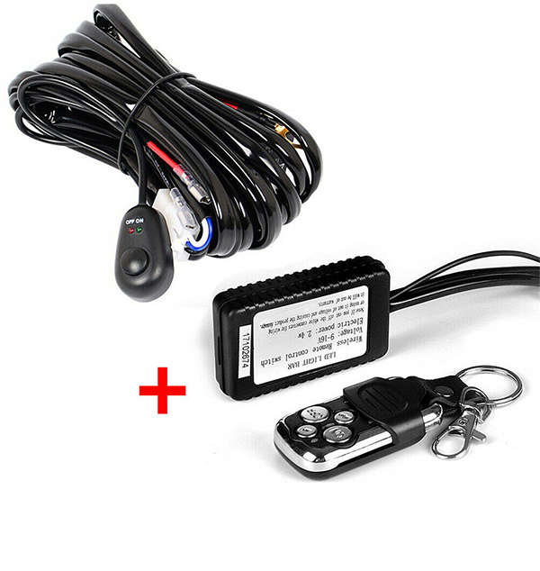 LED Spotlight Wiring Harness + Switch and Remote