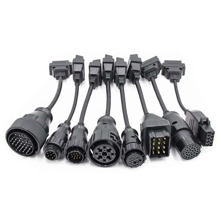 8 Piece Truck Auto Diagnostic Cables Set
