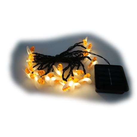 Solar Powered Bee Led Lights With Stand - 3m