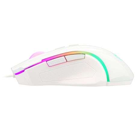 Redragon - Griffin 7200DPI Gaming Mouse - White - Redragon - Griffin 7200DPI Gaming Mouse - White