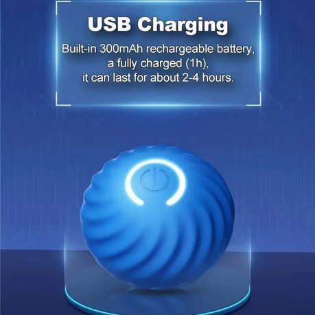 Pet Gravity Automatic Rolling And Vibrating Ball With LED