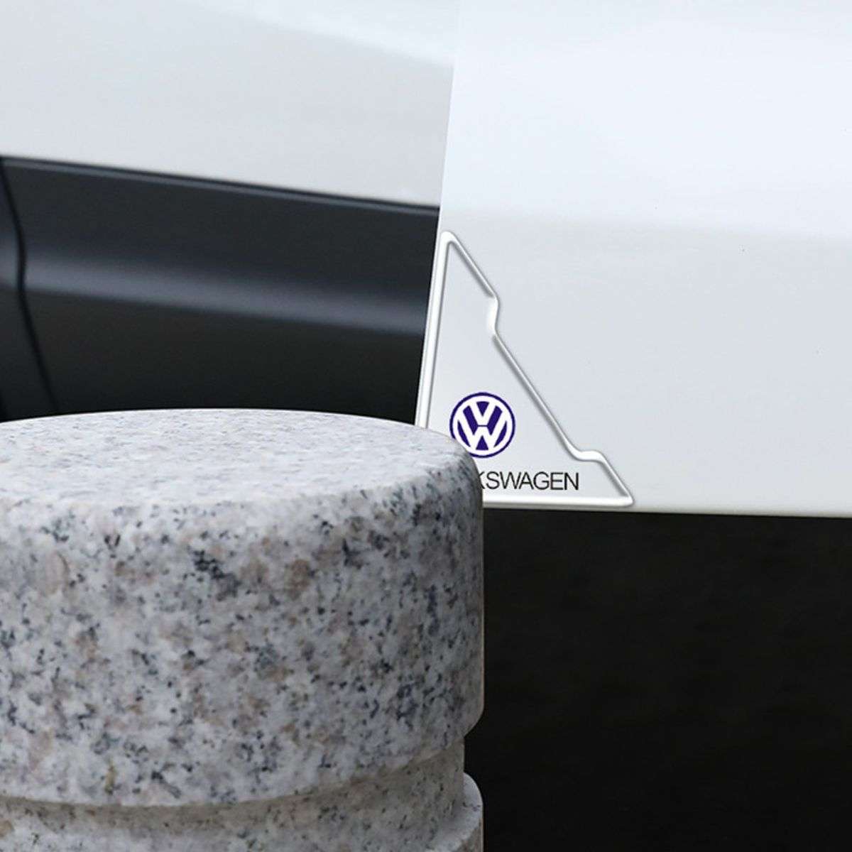 2 Piece VW Triangle Car Door Protector Cover Protector Sticker