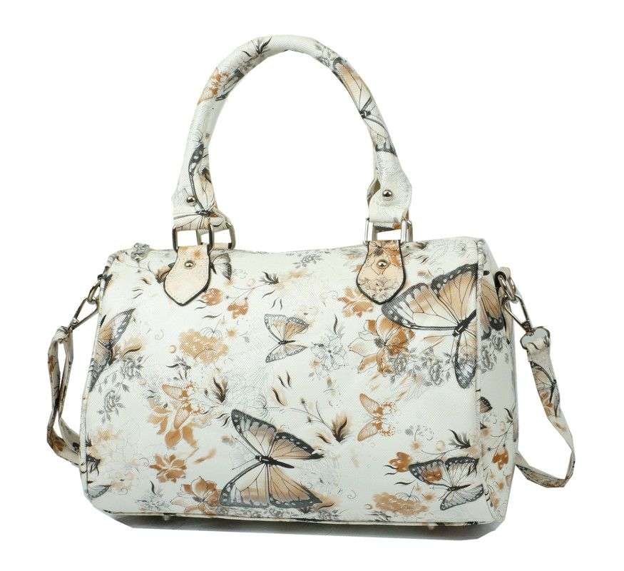 Charlize Butterfly Hand Bag - White
