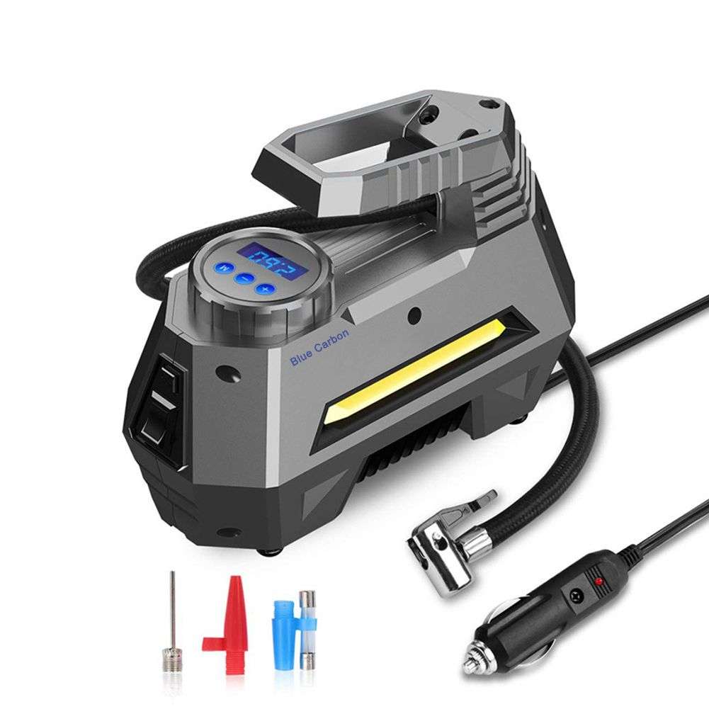 Portable Air Compressor Digital Car Tyre Pump 12V DC with LED Light