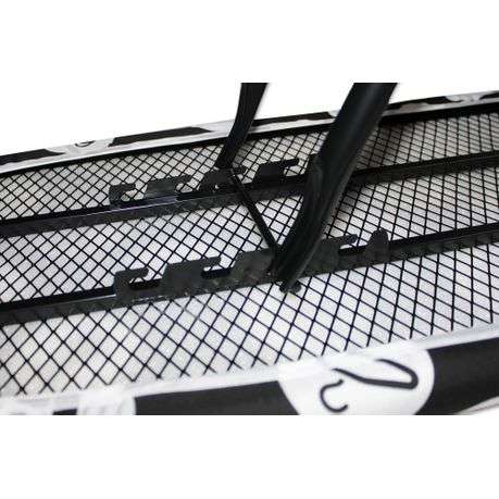 130x34cm Adjustable 4 Leg Steel Mesh Ironing Board with Rest - BLACK (PLEASE READ DESCRIPTION)