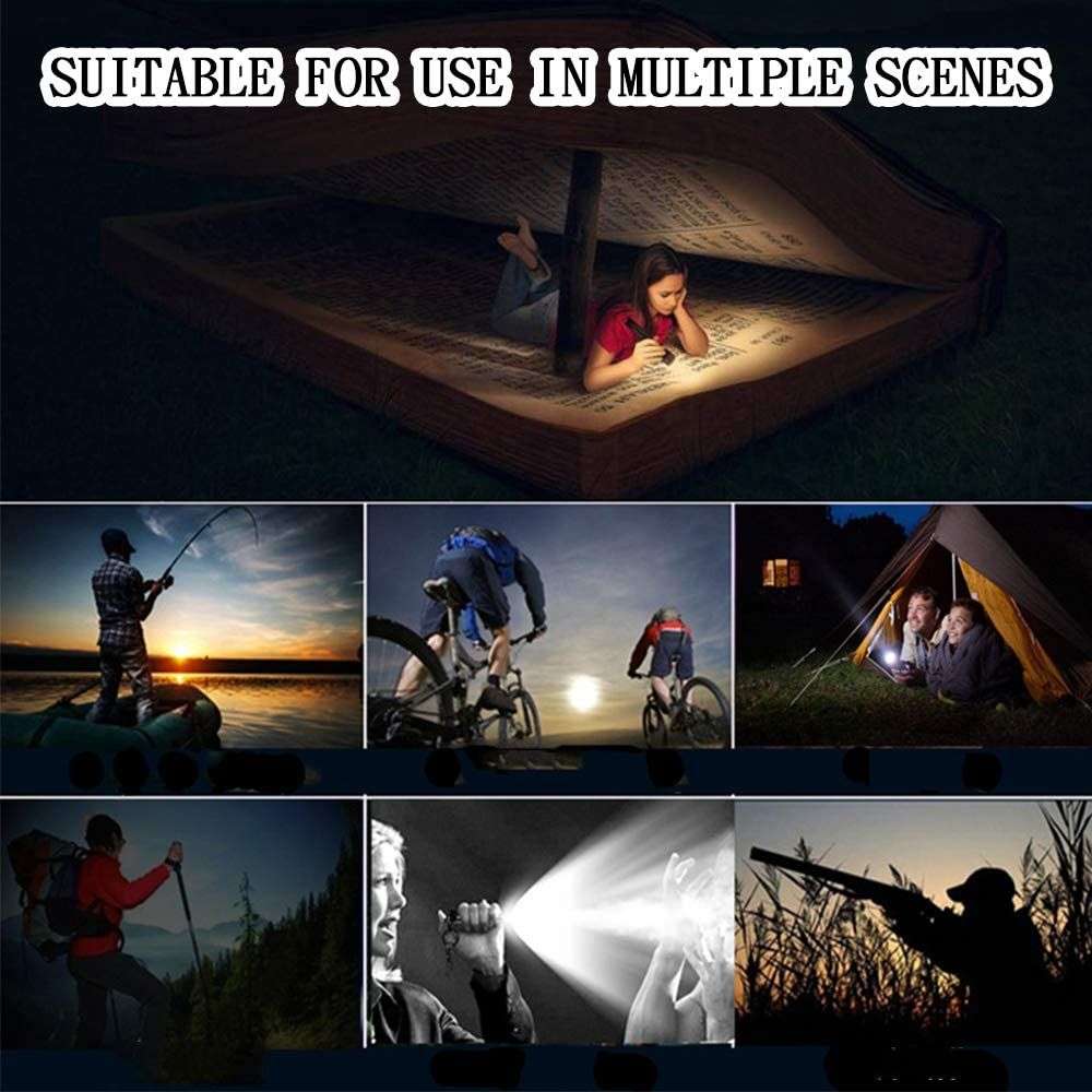 Aluminium Alloy USB Rechargeable Mini Torch with Zoom Function (2 Pack)