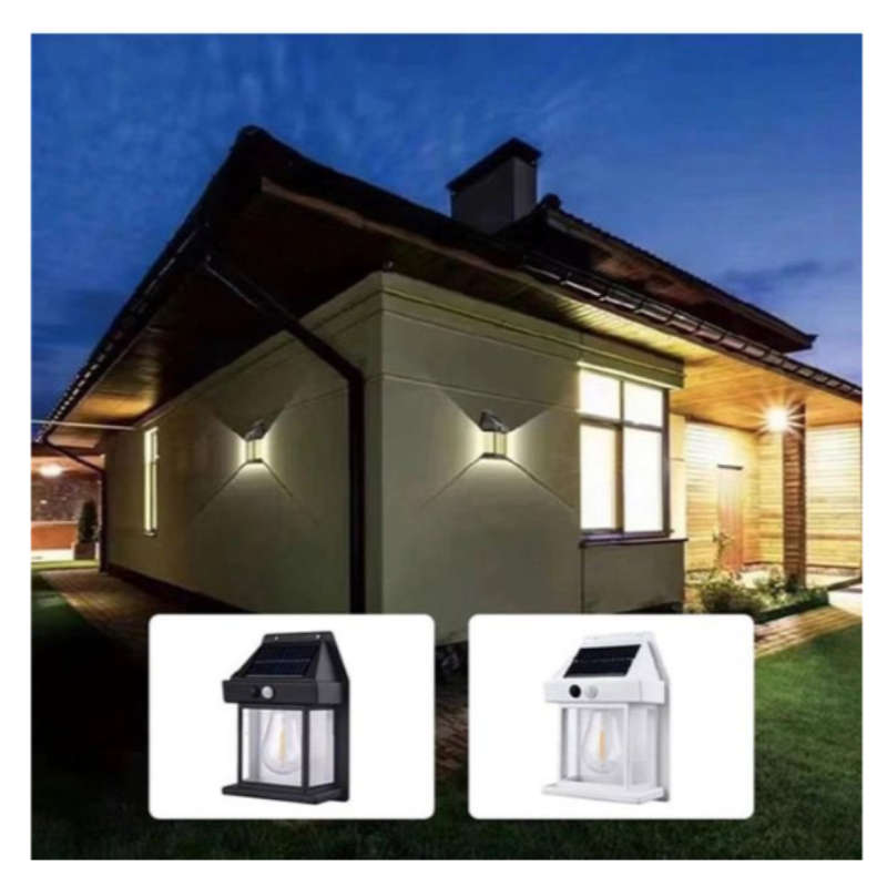 Solar Wall Lantern Outdoor Wireless Dusk To Dawn Motion Sensor Led Lights