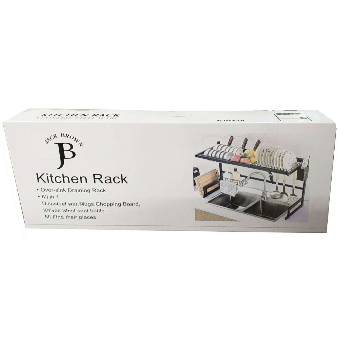 Jack Brown 85 cm Kitchen Over The Sink Dish Drying Rack