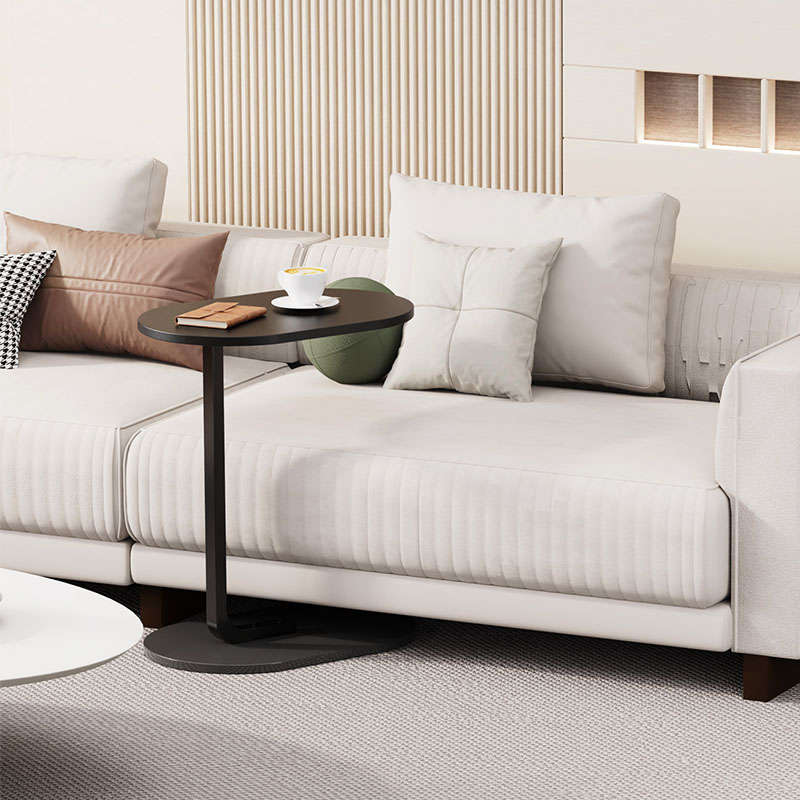 Wooden C-Shape Coffee Table
