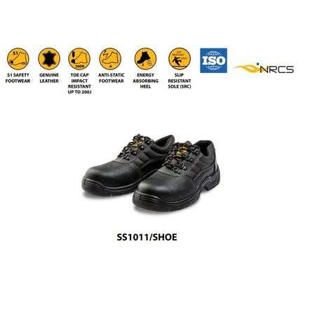 Dromex Boxer Leather Safety Shoe - Black - SA 3 - Dromex Boxer Leather Safety Shoe - Black - SA 3