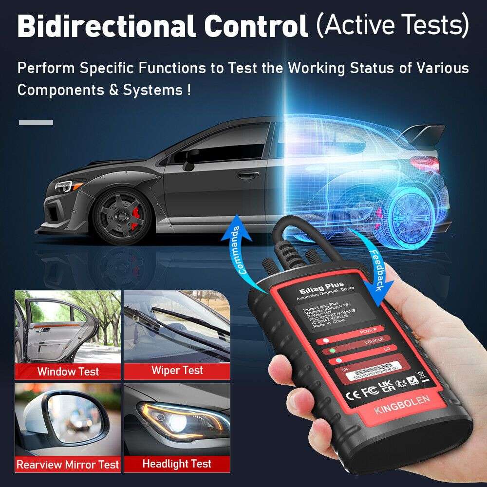 KINGBOLEN Ediag Plus All Systems Bidirectional ECU Coding Diagnostic Tool - FREE DELIVERY