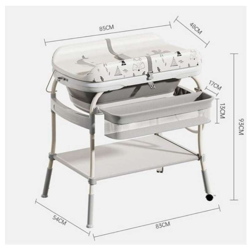 3 In 1 Bath Nursing Table,Bath Basin & Changing Diaper Table