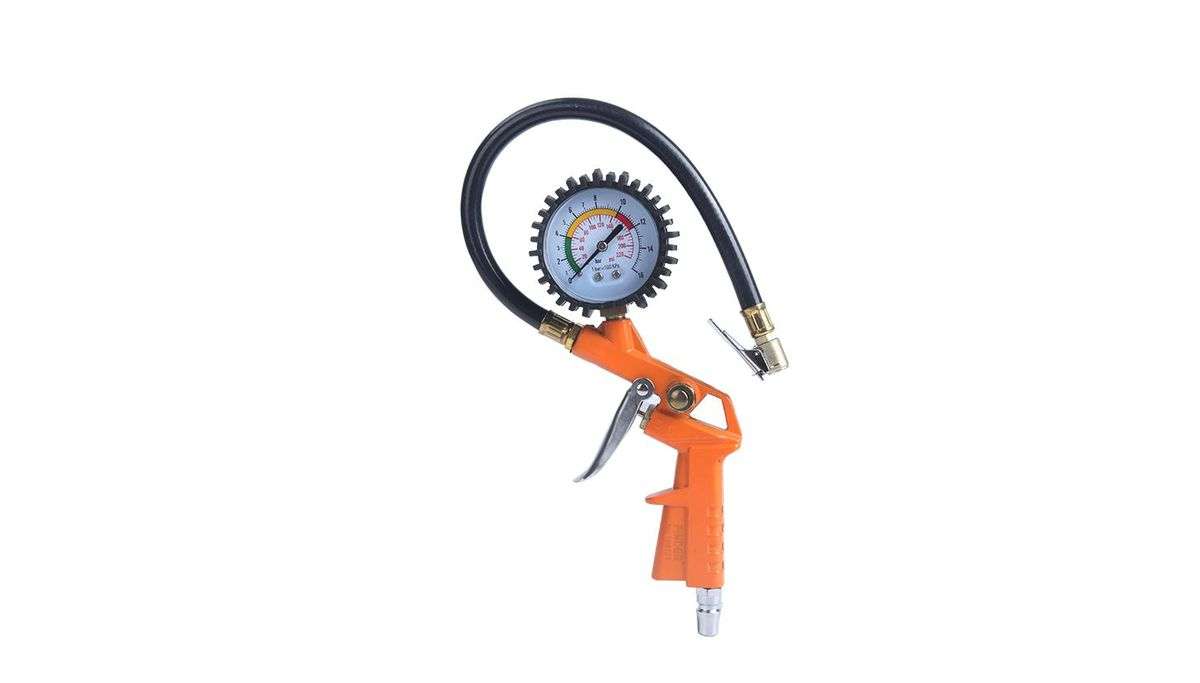 Shind Tire Inflation Gun With Gauge - Orange