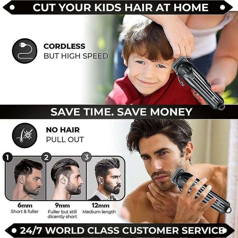 2500mAh Rechargeable Hair Clipper For Men With LED Display V-051