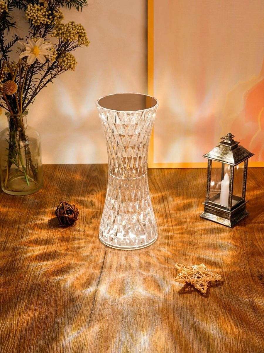 Rechargeable Crystal Diamond Multicolour Touch Desk Lamp