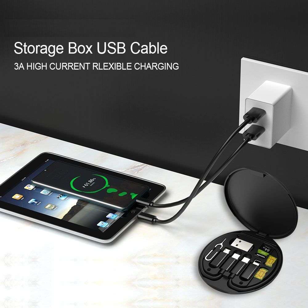 Multifunction fast data cable charging stand set