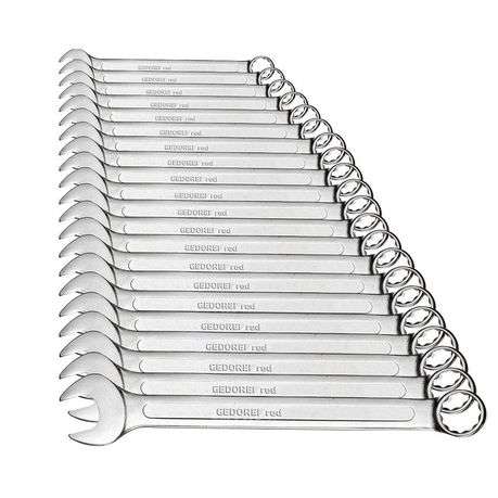 Red - Spanner / Wrench Set (21-Piece Kit) - High Quality